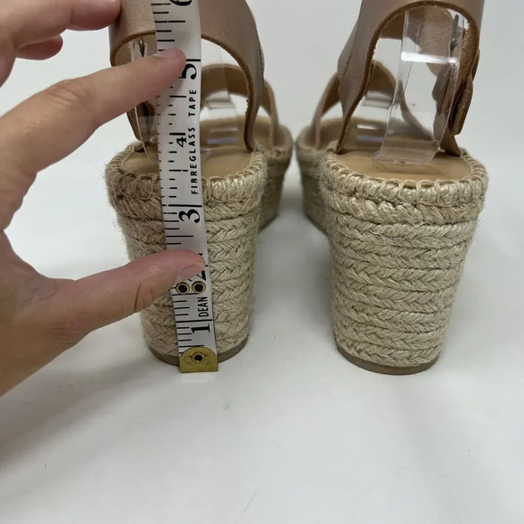 Soludos Tan Leather Slingback Platform Minorca Espadrille Sandals Size 10 - Picture 11 of 14